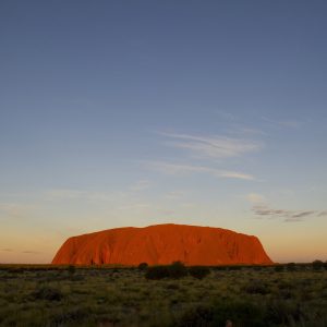 A Bright Red Uluru (Ayres Rock)